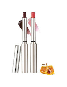 Tinte Labial Hidratante 2 en 1 TAEERY 2g x 2 Pcs Negro/Rosa