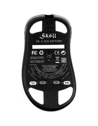 Ratón Gaming G-Wolves Skoll Mini SK-S Blanco 50g Ergonómico