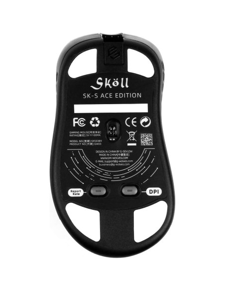 Ratón Gaming G-Wolves Skoll Mini SK-S Blanco 50g Ergonómico