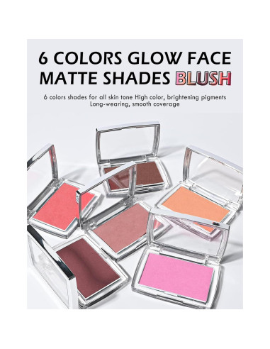 Paleta de Rubor en Polvo Mate Lestpola Rosa 4.5g