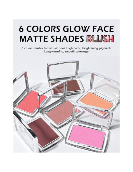 Paleta de Rubor en Polvo Mate Lestpola Rosa 4.5g Paleta de Rubor en Polvo Mate Lestpola Rosa 4.5g