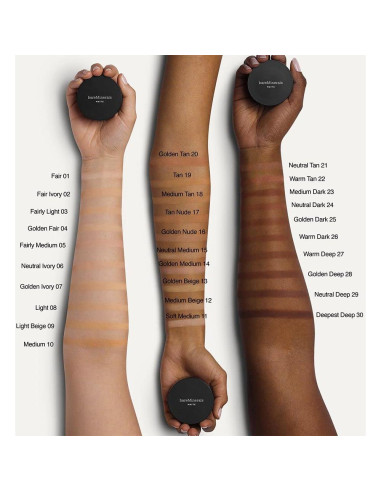 bareMinerals Base en Polvo Suelto Mate SPF 15 6g - Justo Claro