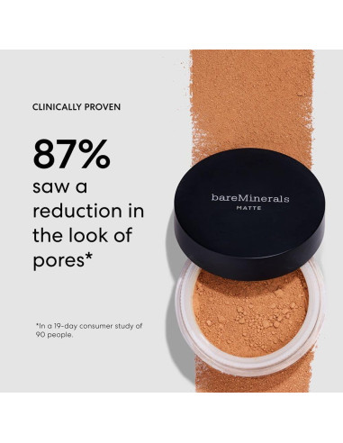 bareMinerals Base en Polvo Suelto Mate SPF 15 6g - Justo Claro