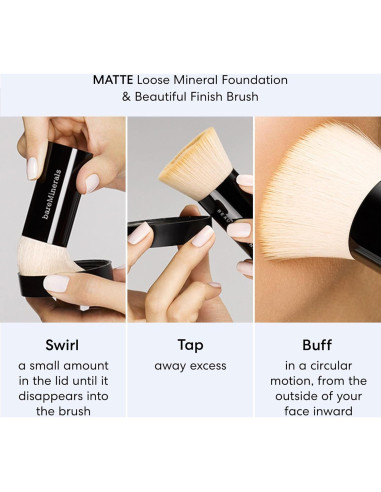 bareMinerals Base en Polvo Suelto Mate SPF 15 6g - Justo Claro