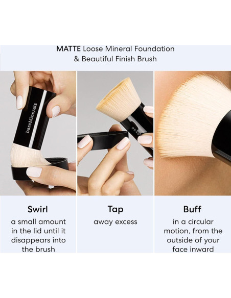 bareMinerals Base en Polvo Suelto Mate SPF 15 6g - Justo Claro