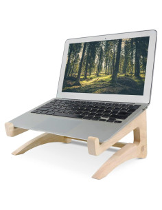 Soporte para Laptop UI U & I de Madera, 11-15.6" Ergonomico