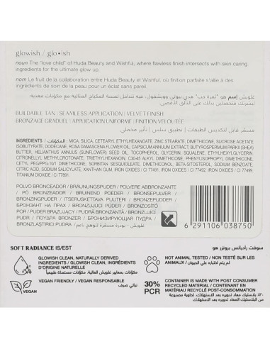 Polvo Bronceador Vegano HUDA BEAUTY GloWish 04 Bronceado Profundo