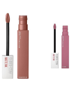 Labial Líquido Mate Maybelline Super Stay Ink 2 Piezas Seductress y Revolutionary