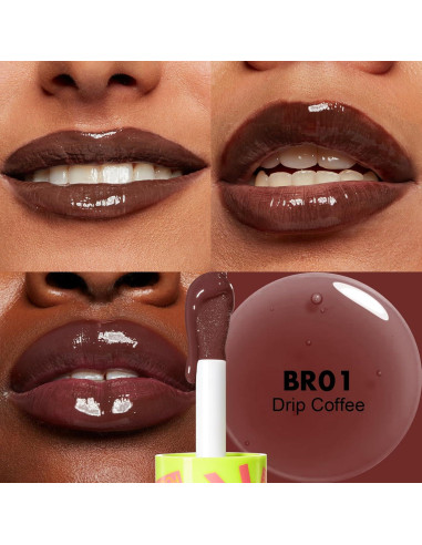 Aceite de Labios FOCALLURE BR01 Café Goteante Hidratante