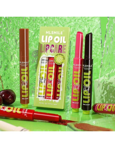 Juego de lápiz labial hidratante Click Slick - Set A 3 colores Juego de lápiz labial hidratante Click Slick - Set A 3 colores