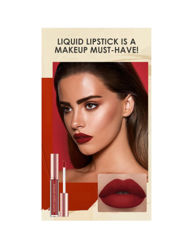 Set de Maquillaje BestLand 12 Piezas: 6 Pintalabios Mate y Lápices