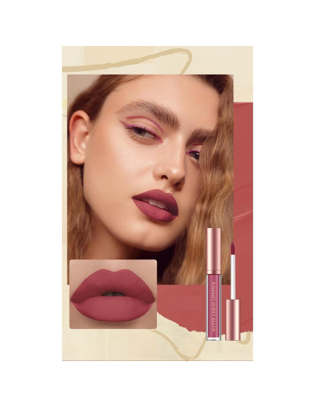 Set de Maquillaje BestLand 12 Piezas: 6 Pintalabios Mate y Lápices