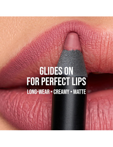 Lápiz Labial K7L Rosa Oscuro Buff - Vegano, Resistente al Agua