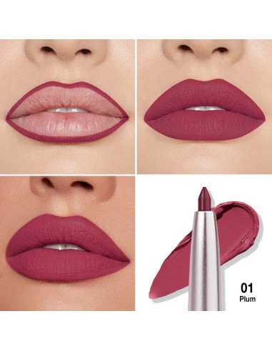 Delineador de Labios Retráctil FeiCuiYun Ciruela Mate 1 unidad