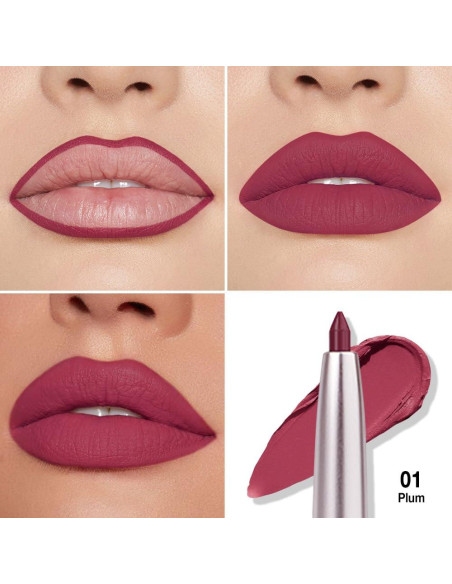 Delineador de Labios Retráctil FeiCuiYun Ciruela Mate 1 unidad