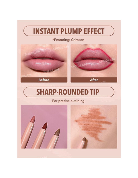 Lápiz de Labios SHEGLAM Crema Mate Alta Pigmentación Neutro