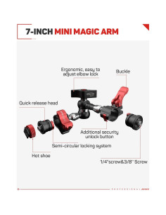 Brazo Mágico IFOOTAGE MA3-4 de 17,78 cm con Soporte 2