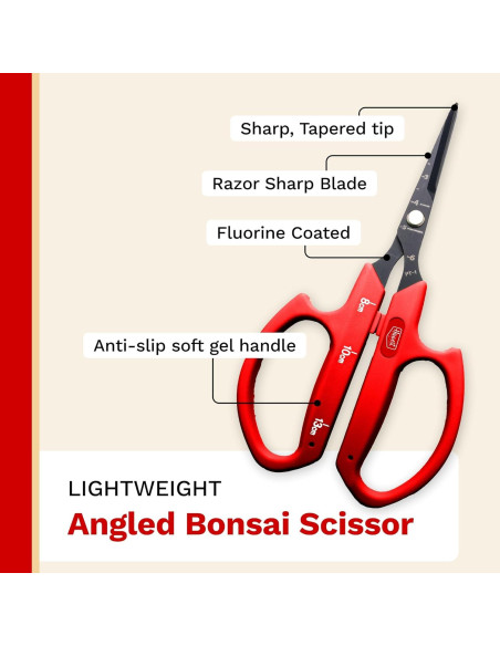 Tijera de Bonsái Angulada The Harvest 15.95 cm Acero Inoxidable