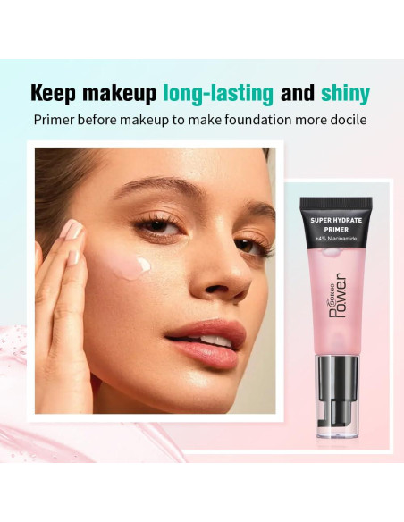 Primer Facial Hidratante Fovcos 23.66 ml - Gel Suave Rosa