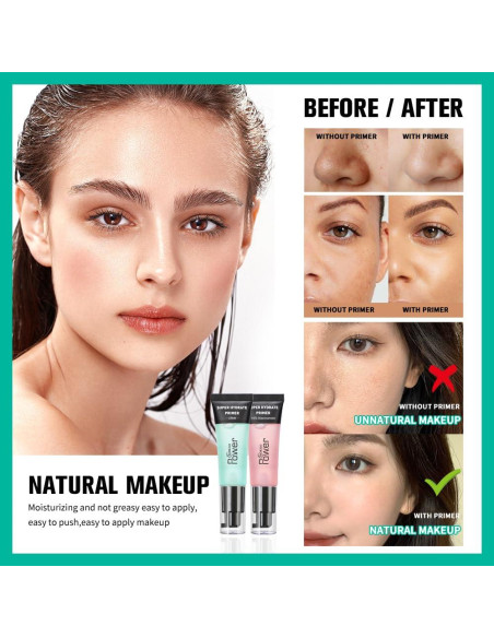 Primer Facial Hidratante Fovcos 23.66 ml - Gel Suave Rosa