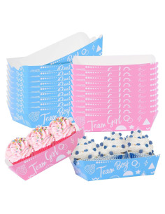 Bandejas de Papel Yunamudo 50 Piezas Revelación de Género