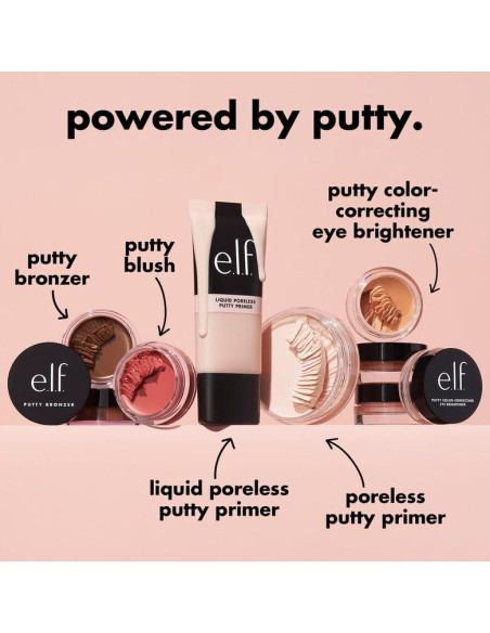e.l.f. Primer de Putty Sin Poros 21g - Fija Maquillaje y Minimiza Poros