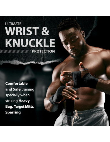 Vendajes de Mano DXM SPORTS 180" (457 cm) Kickboxing MMA