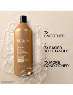 Champú Redken All Soft 1000 ml - Hidrata y Suaviza Cabello Seco 2