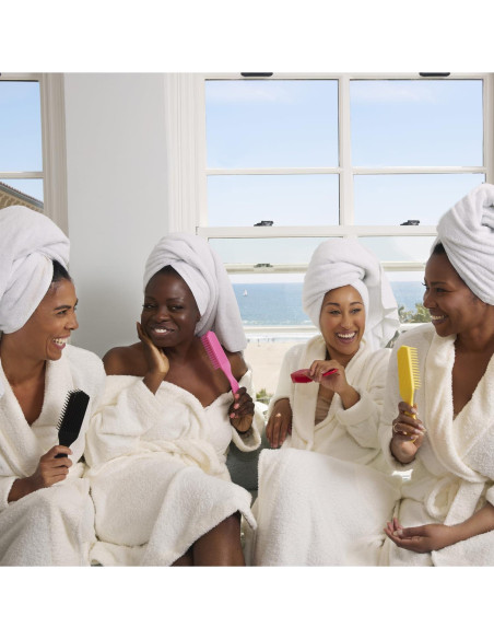 Cepillo Desenredante Rojo Felicia Leatherwood - Para Cabello Rizado y Liso