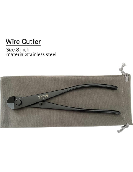 Cortador de Alambre VOUIU 210 mm Acero Inoxidable Negro