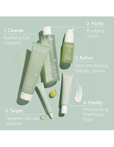 Suero Natural Caudalie Vinopure Ácido Salicílico 30 mL