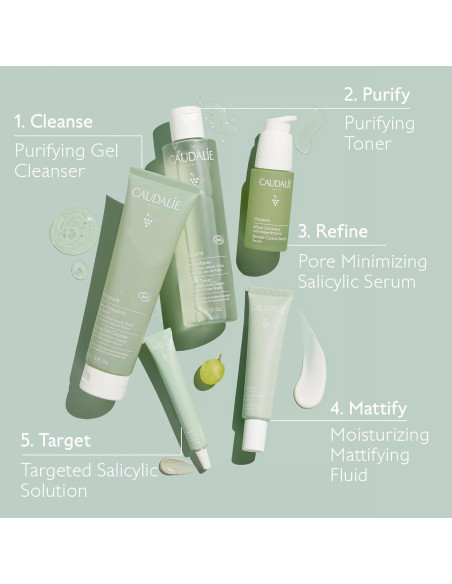 Suero Natural Caudalie Vinopure Ácido Salicílico 30 mL