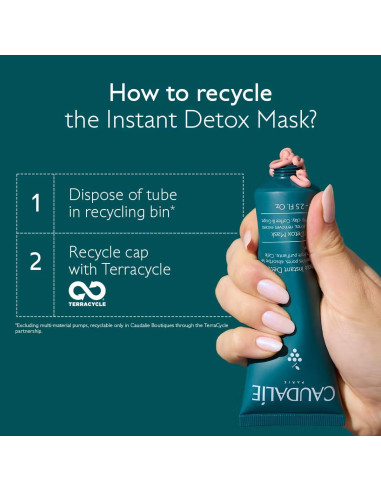 Máscara Detox Instantánea Caudalie 35 mL - Minimiza Poros