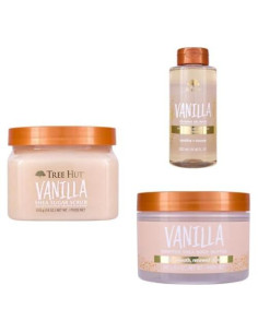 Paquete Cuidado Corporal Tree Hut Vainilla - Exfoliante, Gel y Mantequilla