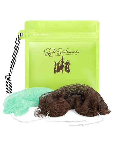Esponja de Red Africana SubSahara - 2 Piezas Exfoliantes