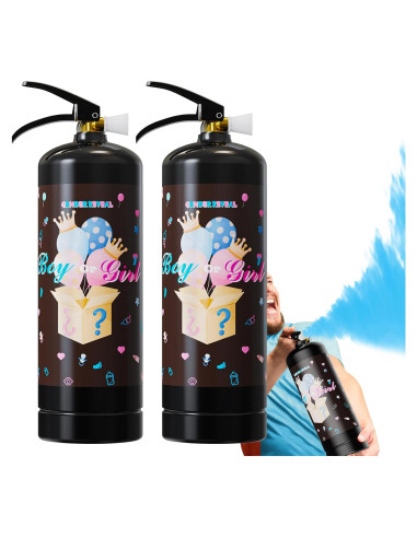 Extintor Revelación de Género Azul Gigante - 2 Paquetes