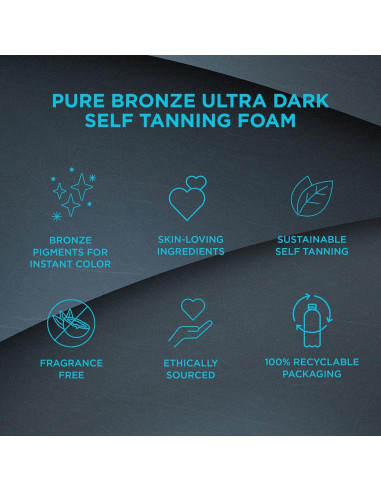 Bondi Sands PURE Agua Espumosa Autobronceadora 200 mL Ultra Oscuro