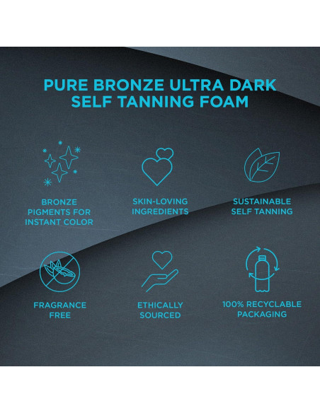 Bondi Sands PURE Agua Espumosa Autobronceadora 200 mL Ultra Oscuro