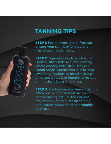 Bondi Sands PURE Agua Espumosa Autobronceadora 200 mL Ultra Oscuro