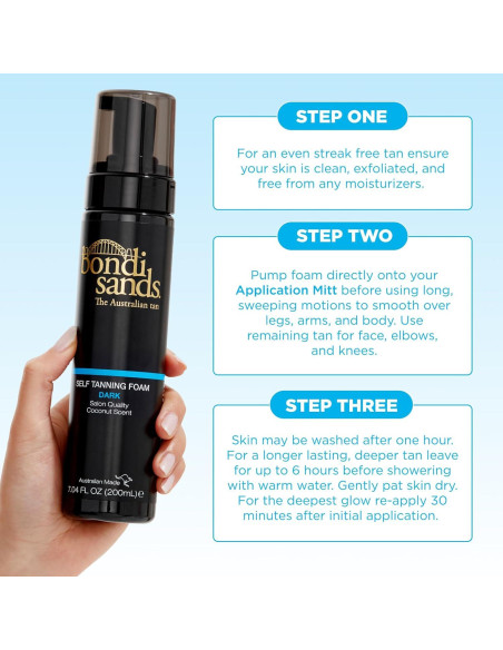 Espuma Autobronceadora Bondi Sands + Mitón Reutilizable 2 Piezas