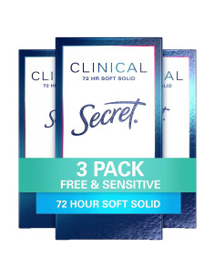 Antitranspirante sólido Secret Clinical Strength 45 g - Paquete de 3