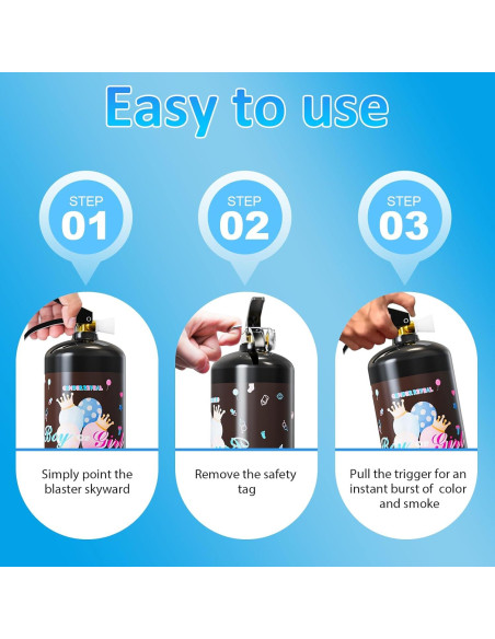 Extintor Revelación de Género Azul Gigante - 2 Paquetes