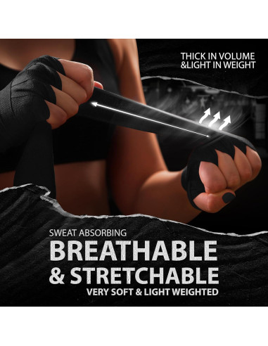 Vendajes de Mano DXM SPORTS 180" (457 cm) Kickboxing MMA