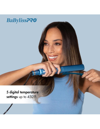 Plancha de Pelo Iónica BabylissPRO Nano Titanium 3.81 cm