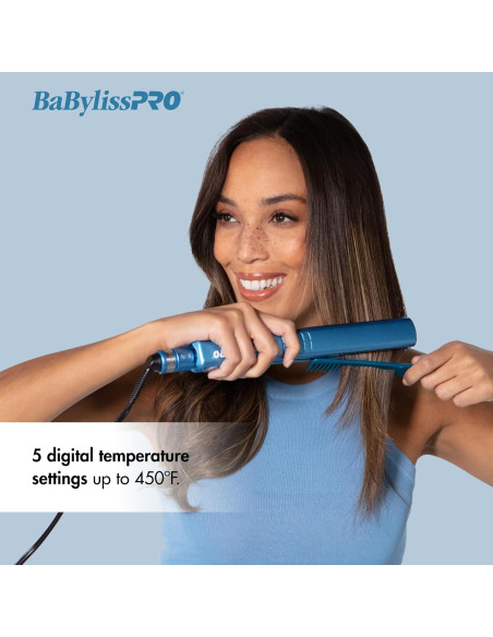 Plancha de Pelo Iónica BabylissPRO Nano Titanium 3.81 cm