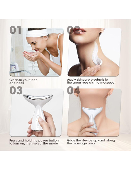 Masajeador Facial LED 3-en-1 Okahila para Piel Radiante