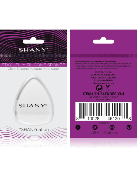 Esponja de Silicona SHANY Jelly Stay - Aplicador Maquillaje 6.6 cm