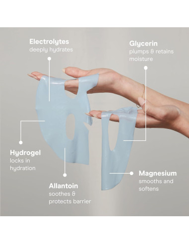 Mascarilla Facial de Hidrogel NuFACE Power - 5 Unidades