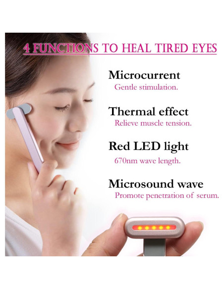 Varita Estética Móvil Richbond BC-2009, Luz Roja y Microcorriente