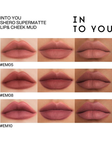 Pintalabios Mate INTO YOU Lip Mud EM05, 8 Horas de Duración